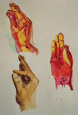 Mudras Aquarell